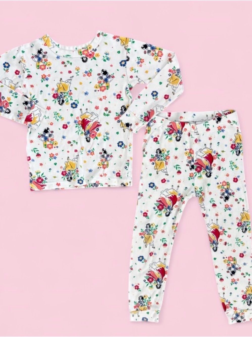 Baby Gap x Disney Snow White Organic Cotton Pajama Set size 4T EUC